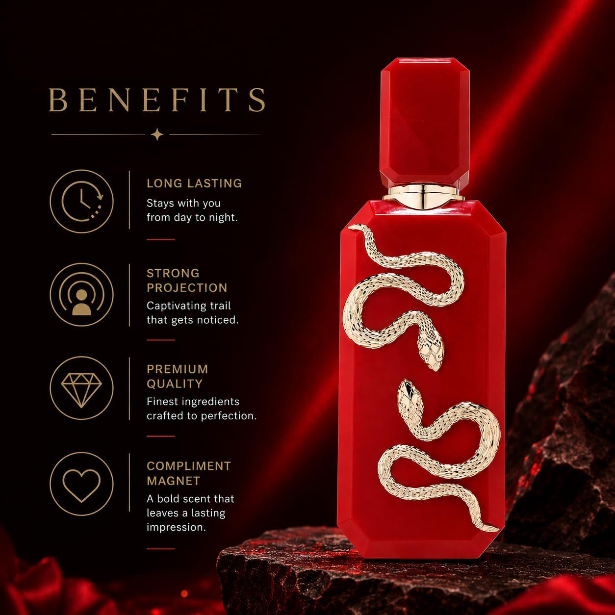 French Avenue Veneno Scarlet EDP For Women and Men 3.4 Fl Oz/100ml