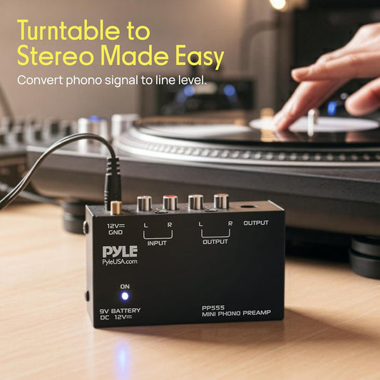 Pyle Phono Turntable Preamp – Model PP555
