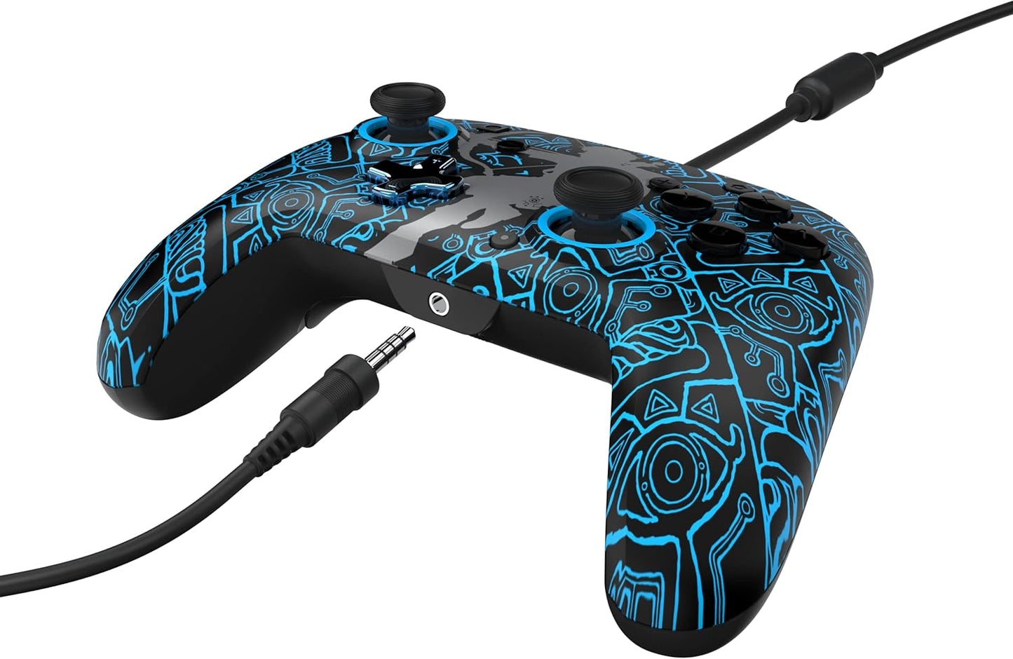 PDP REMATCH GLOW Wired Controller: Sheikah Shoot For Nintendo Switch, Nintendo Switch - OLED Model