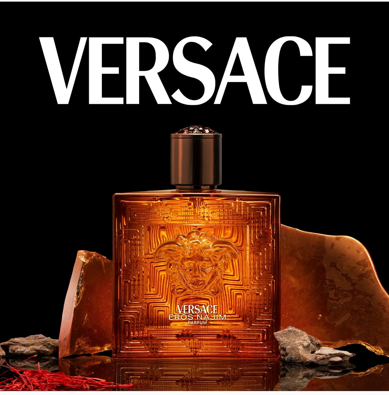 Versace Eros Najim – Parfum Spray for Men (3.4 oz)