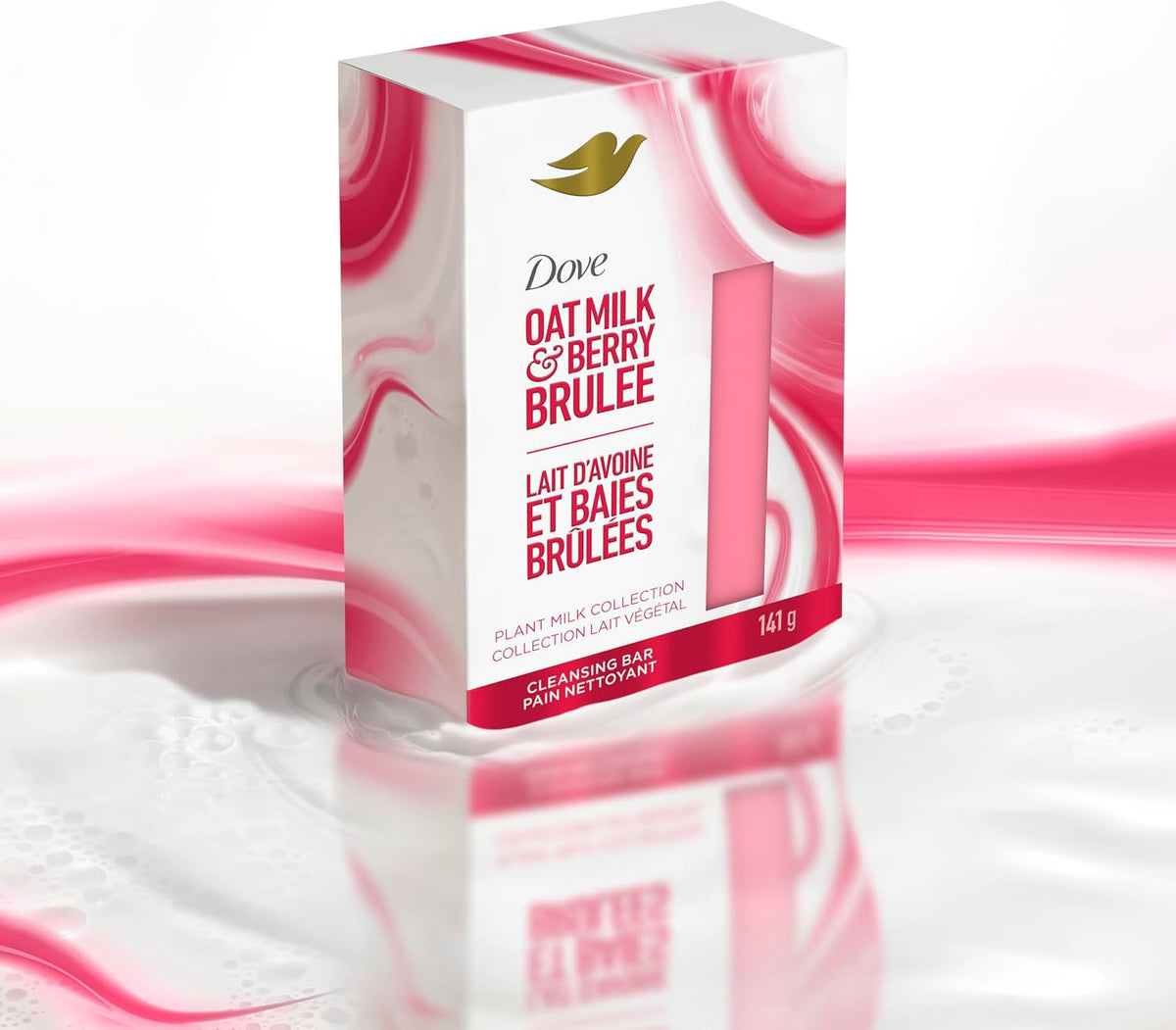 🧼🍓 Dove Plant Milk Cleansing Bar Soaps – 141g