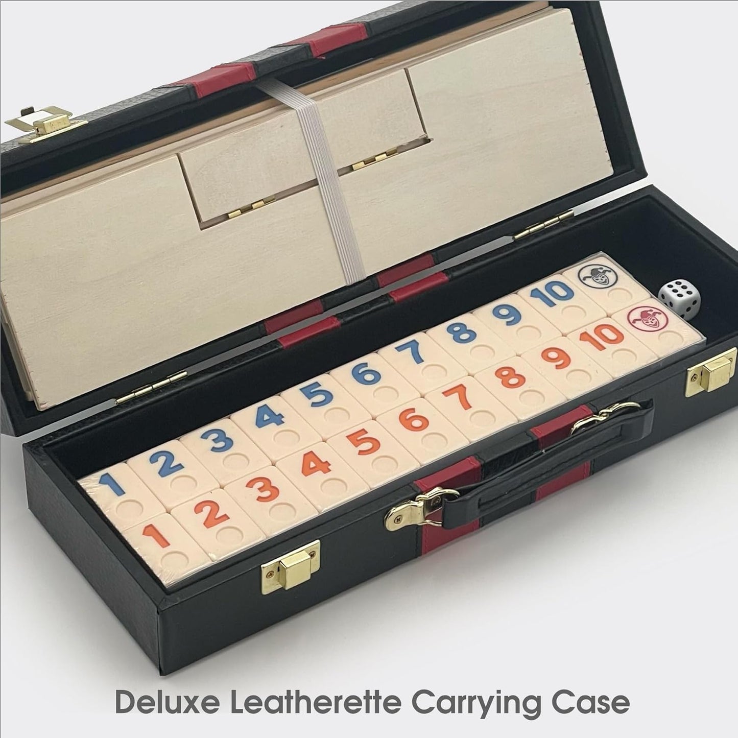 CHH 5017W Deluxe Rummy Set with Wooden Racks