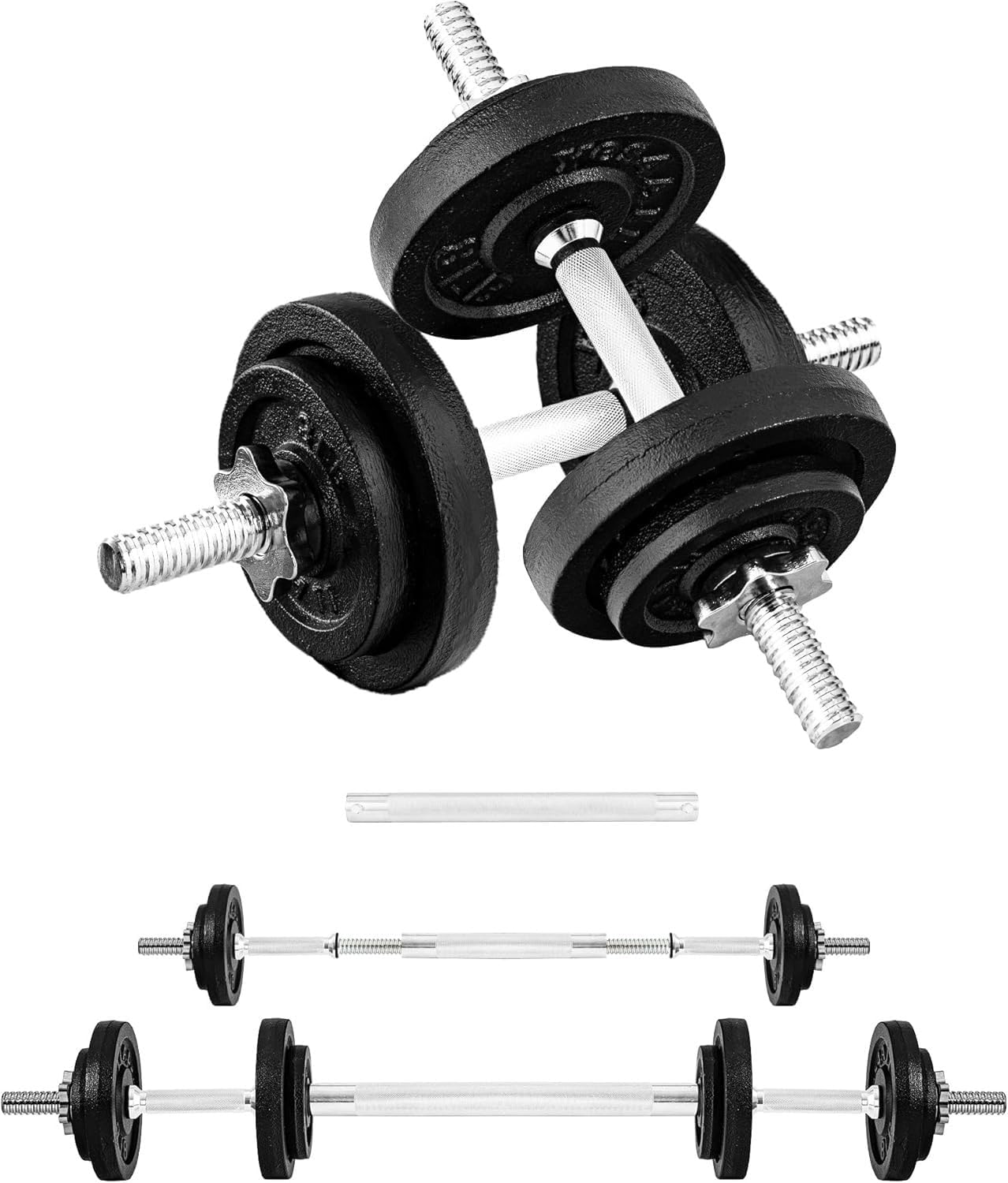 Yes4All Adjustable Dumbbell – 50 lbs + Connector