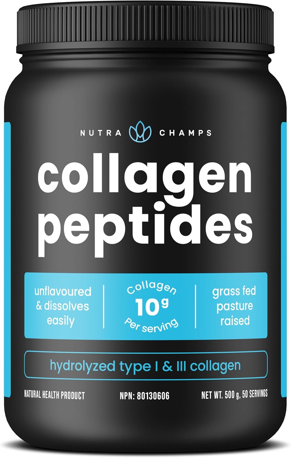 500g Hydrolyzed Collagen Powder – Type I & III (Unflavored
