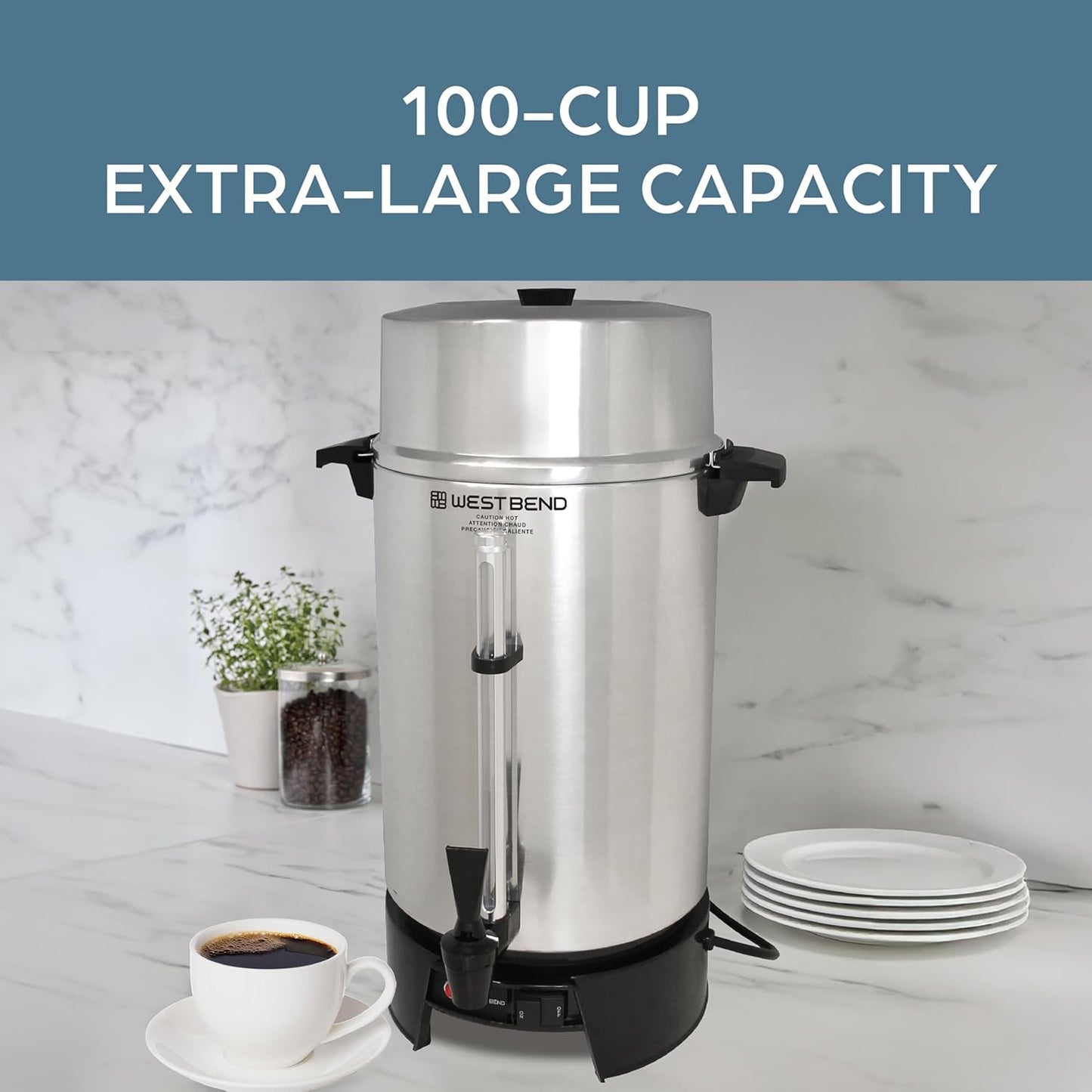 West Bend 100-Cup Commercial Coffee Urn