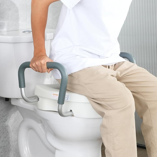 🚽🌟 VEVOR Raised Toilet Seat – 5″ Height 🌟🚽