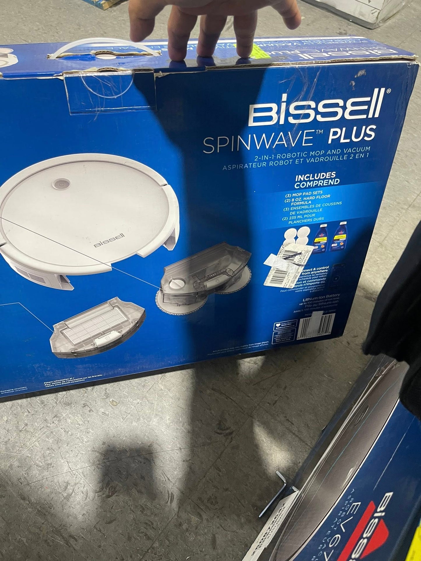 Bissell - Robot Vacuum - Spinwave® - 2-in-1 Wet Mop and Dry Robot Vacuum - WiFi Connected