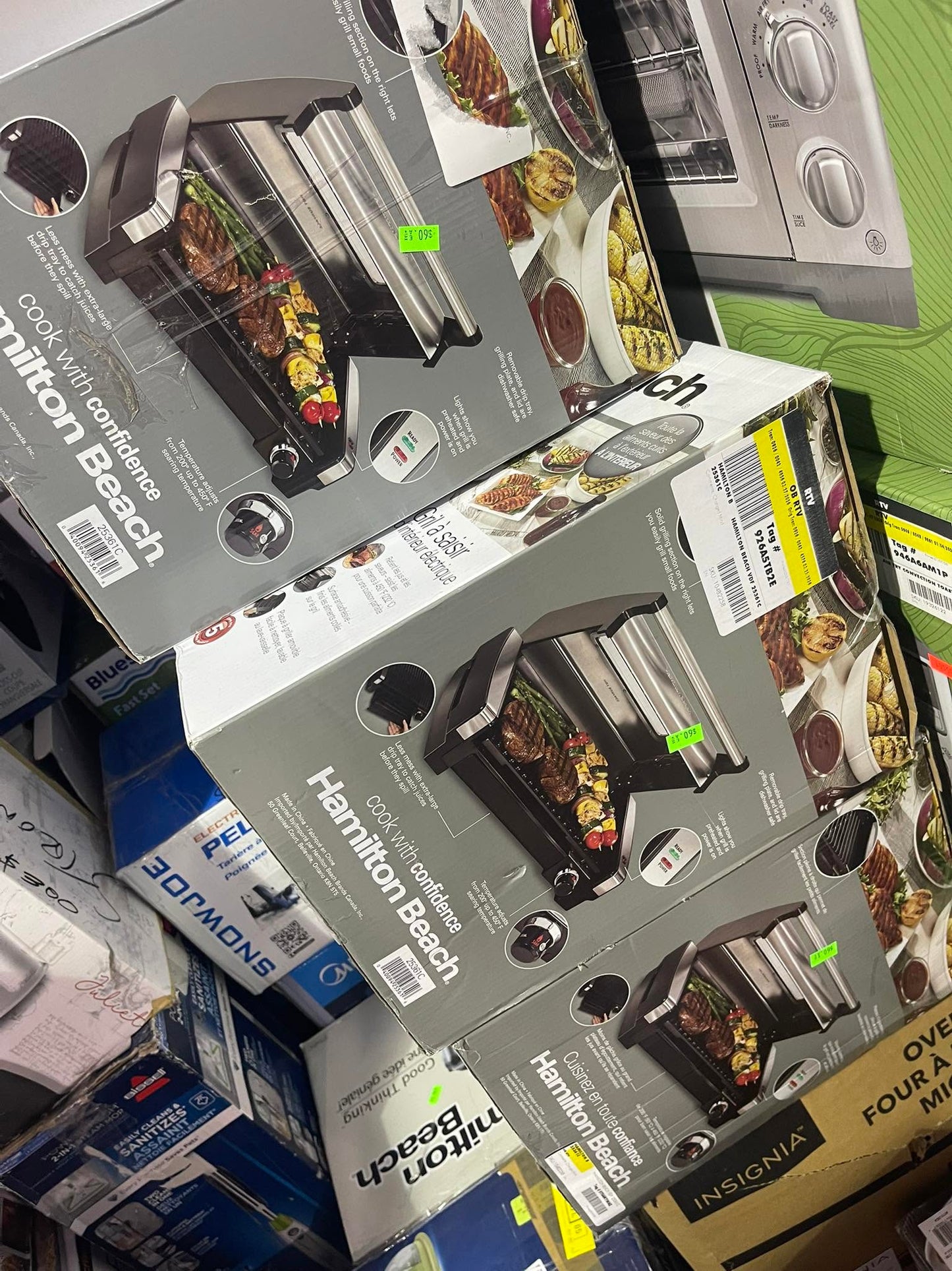 Hamilton Beach Electric Indoor Searing Grill – Stainless Steel