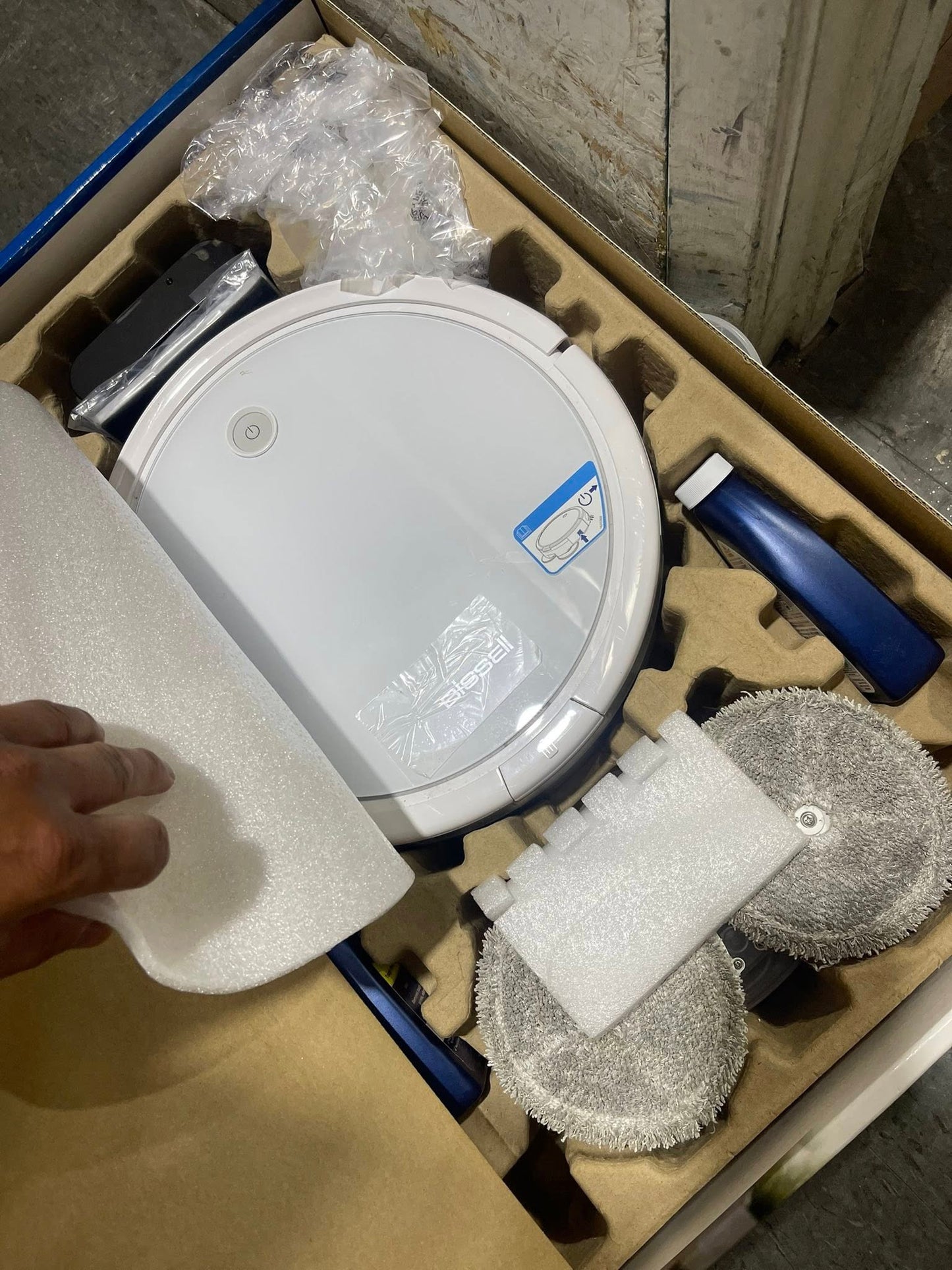 Bissell - Robot Vacuum - Spinwave® - 2-in-1 Wet Mop and Dry Robot Vacuum - WiFi Connected