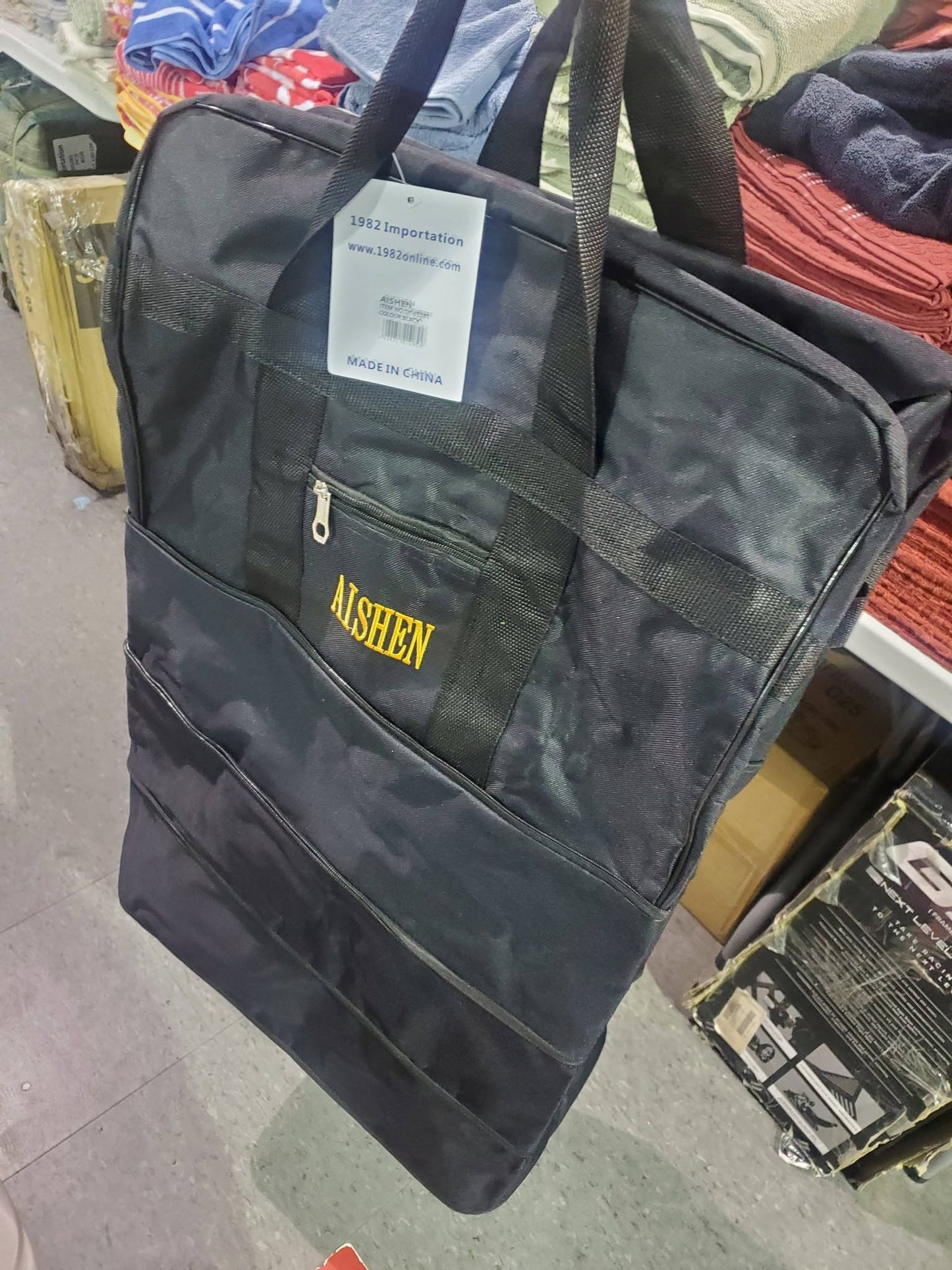 34" Expandable Wheeled Duffle Bag – Black