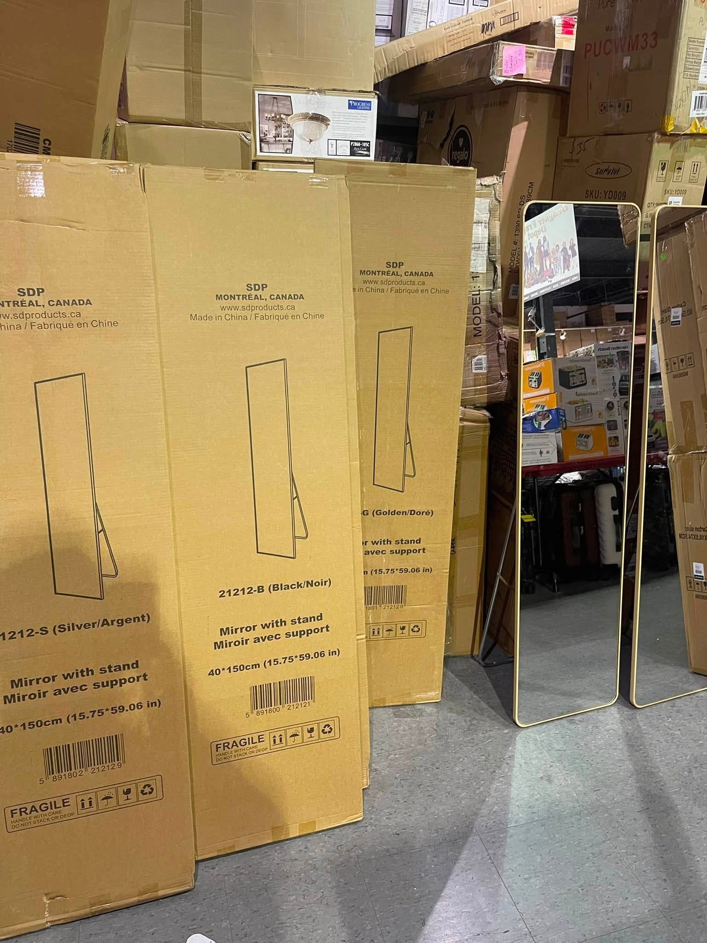Whole‑Body Stand Mirror – Full Length