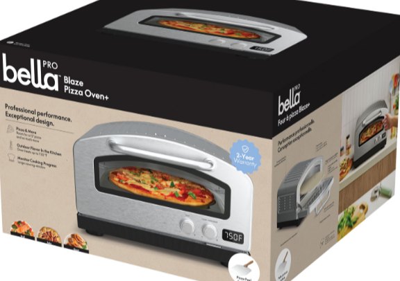 Bella Pro Blaze 12" Pizza Oven – Stainless Steel