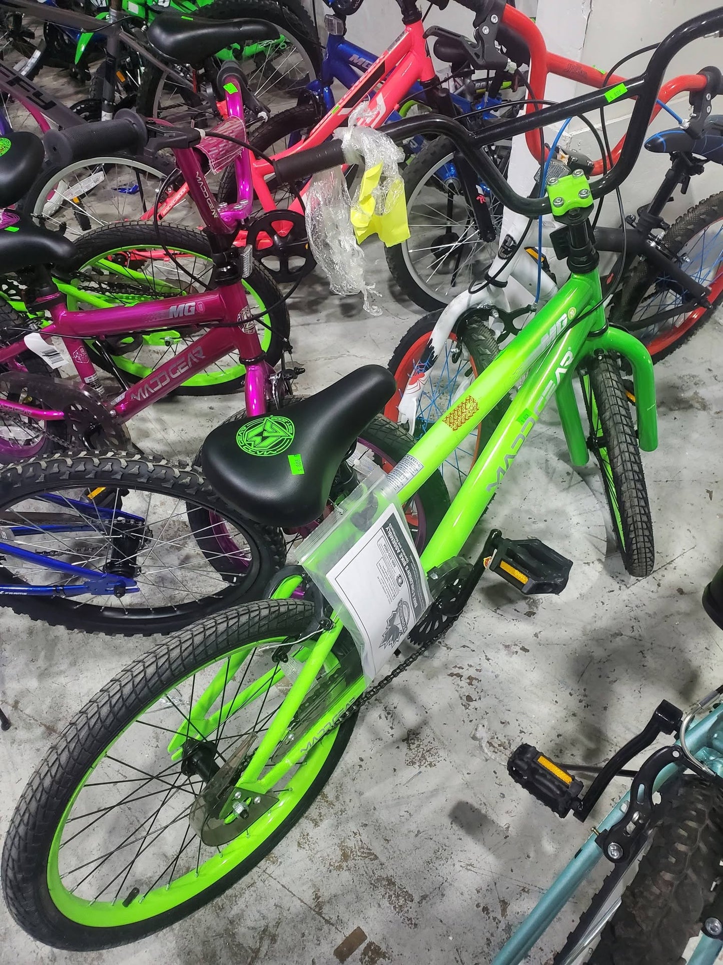 Madd Gear 20" Boys BMX Bike- Green - Ages 5 to 9