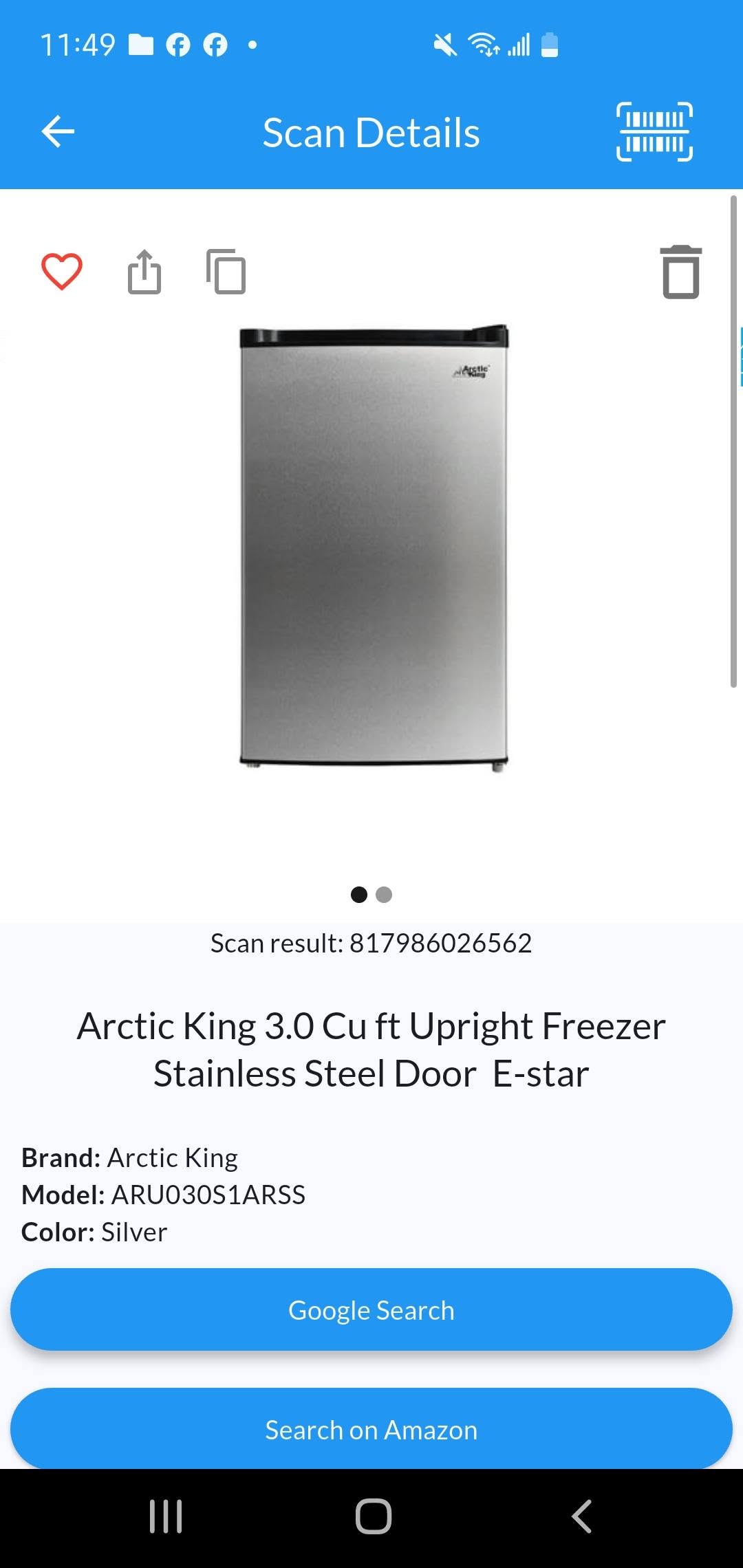Arctic King 3.0 Cu. Ft. Upright Freezer – Brand New