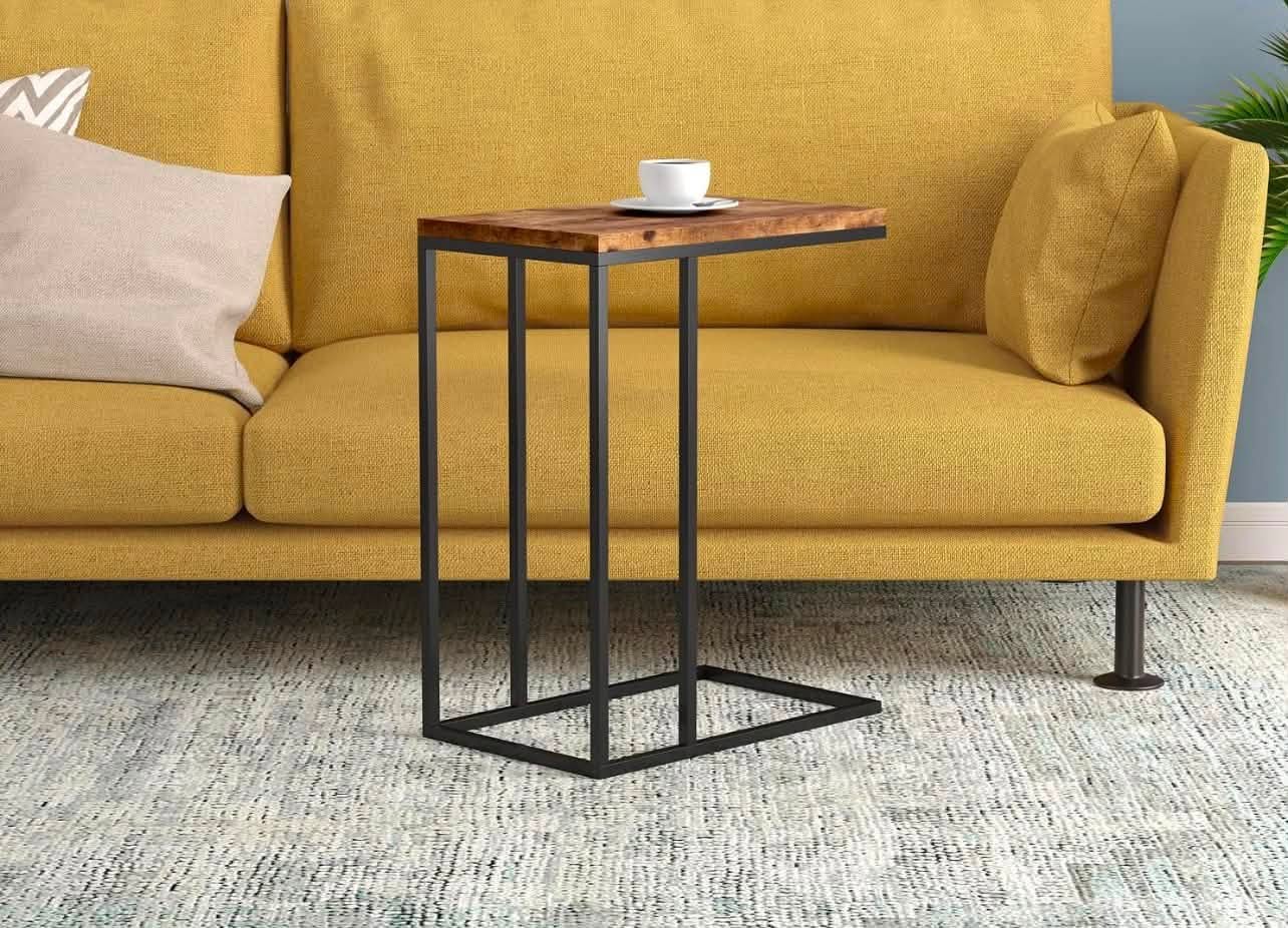 Safdie & Co. Accent Table, Brown Reclaimed Wood