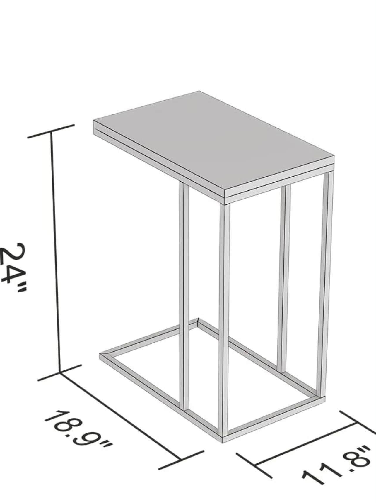 Safdie & Co. Accent Table, Brown Reclaimed Wood