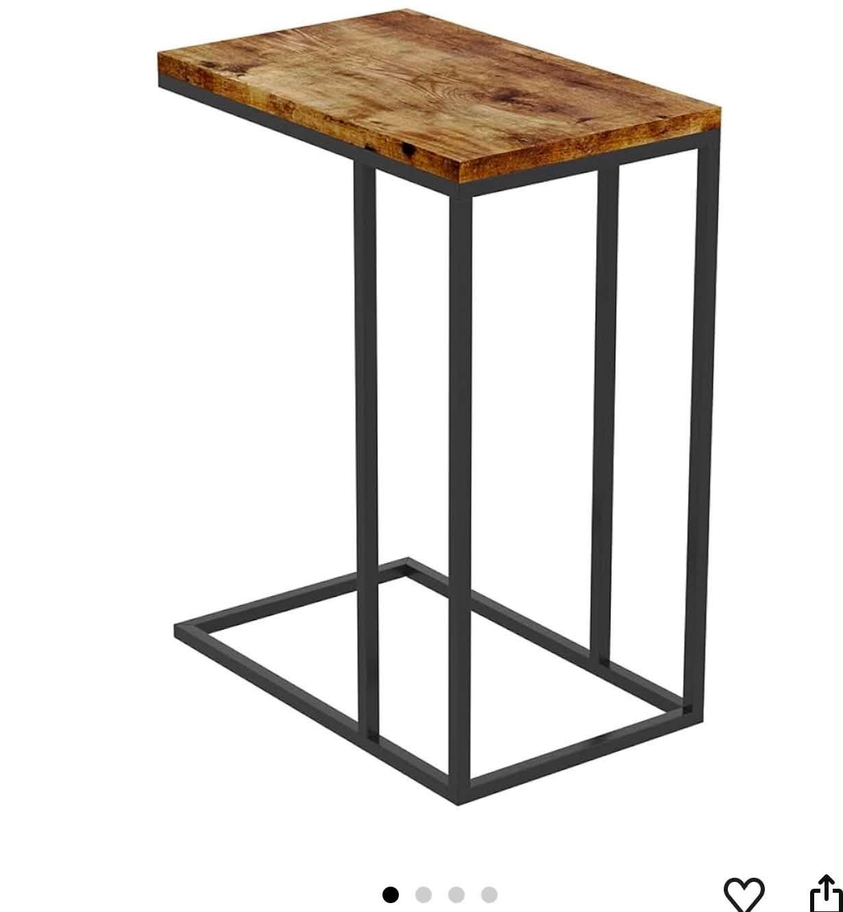 Safdie & Co. Accent Table, Brown Reclaimed Wood