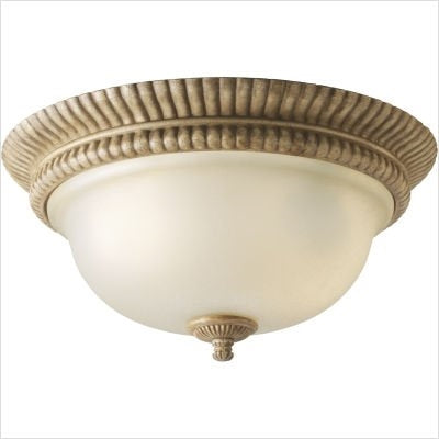Progress Lighting – Villa Cortona Flush Mount Ceiling Light (Bronze Frame)