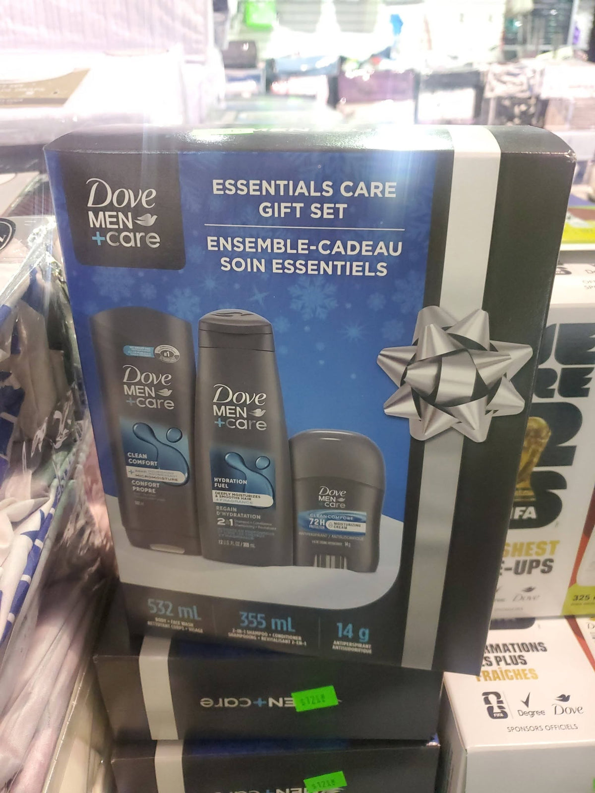 Dove Men+Care Gift Set Body Wash,ShampooConditioner, Antiperspirant Deodorant Stick