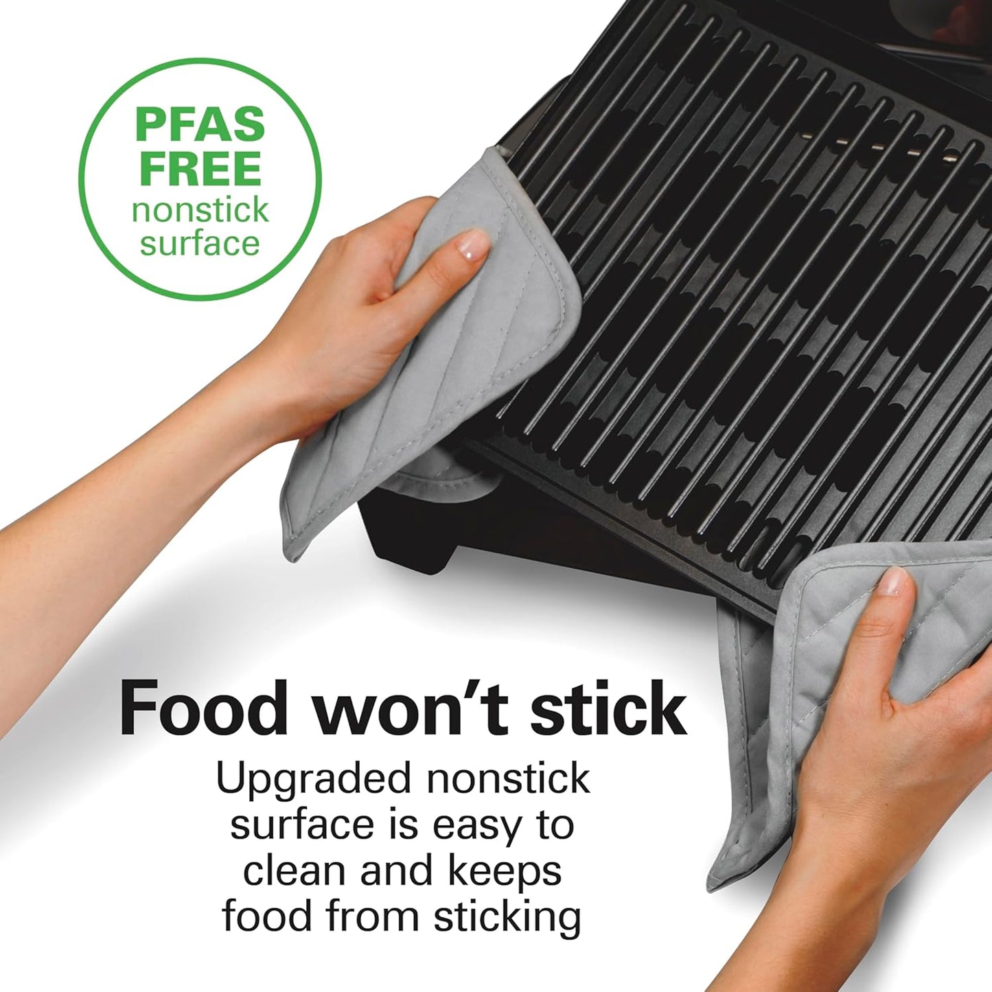 Hamilton Beach Electric Indoor Searing Grill – Stainless Steel