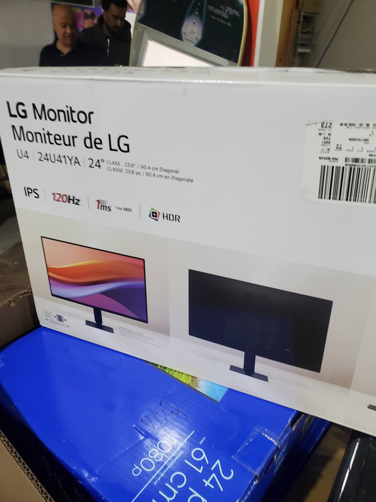 LG 24U41YA‑B – 23.8" Full HD 120Hz IPS Monitor (Black) 🖤🖥️ Brand New •