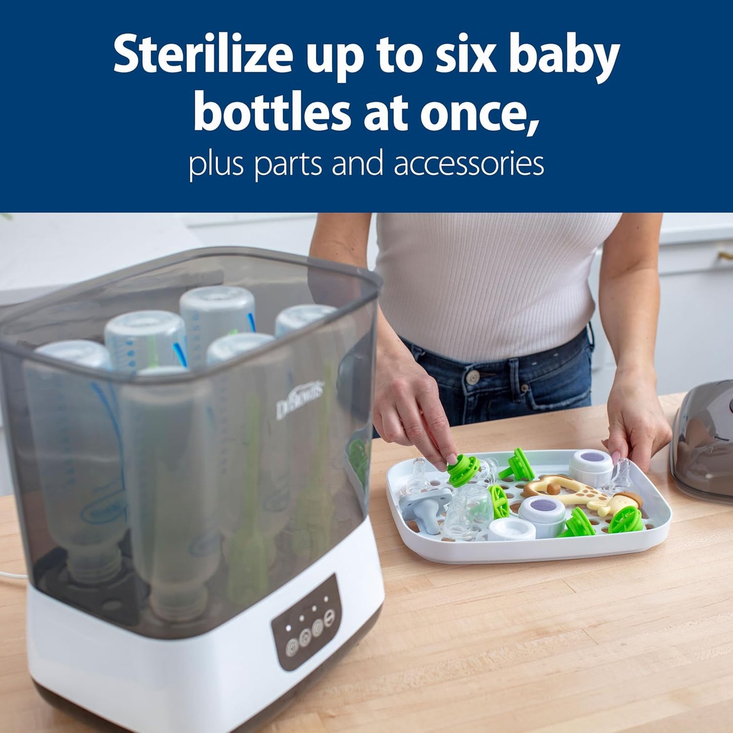 Dr. Brown’s™ Clean Steam Baby Bottle and Pacifier Sterilizer and