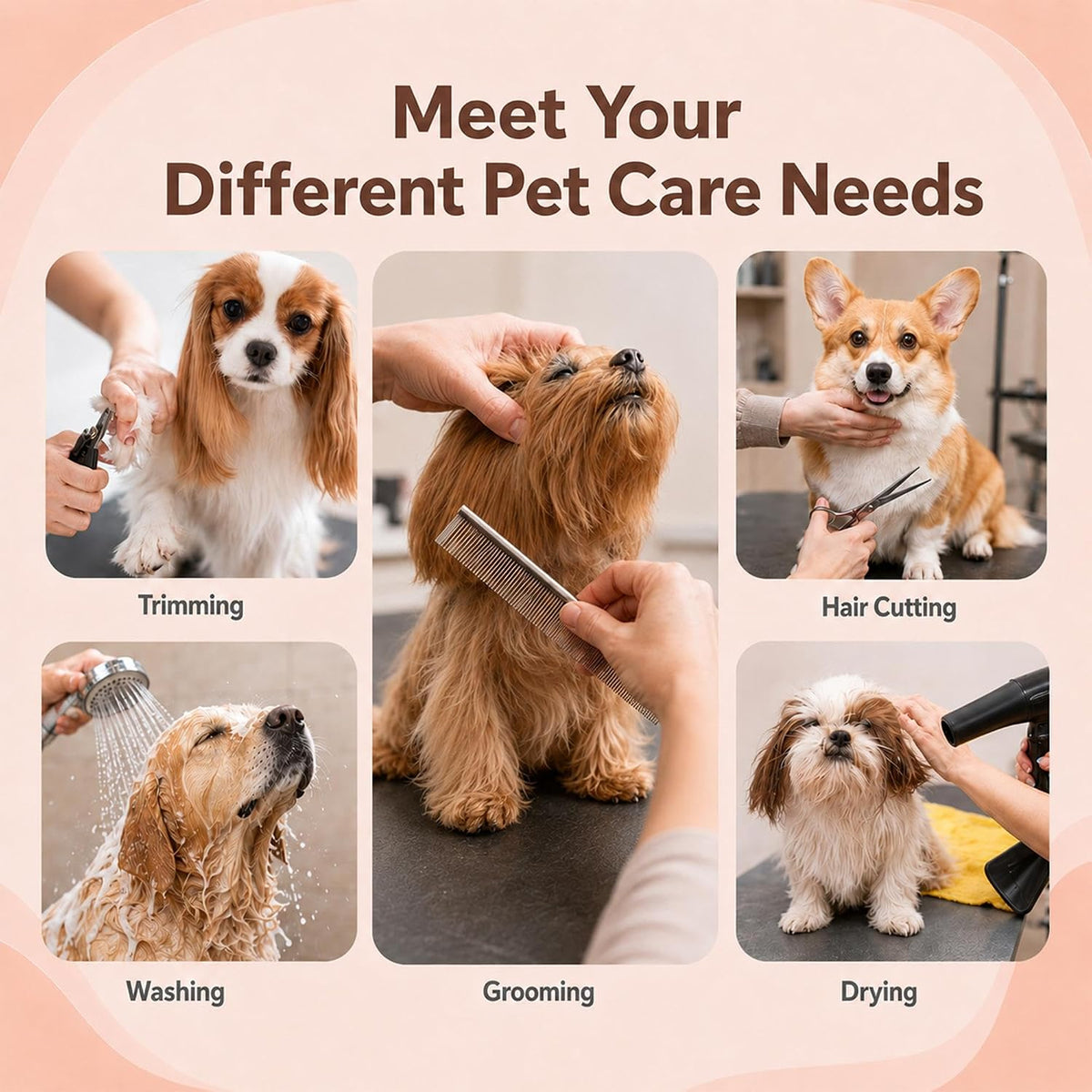 Yaheetech 32in Foldable Pet Dog Grooming Table with Adjustable Height