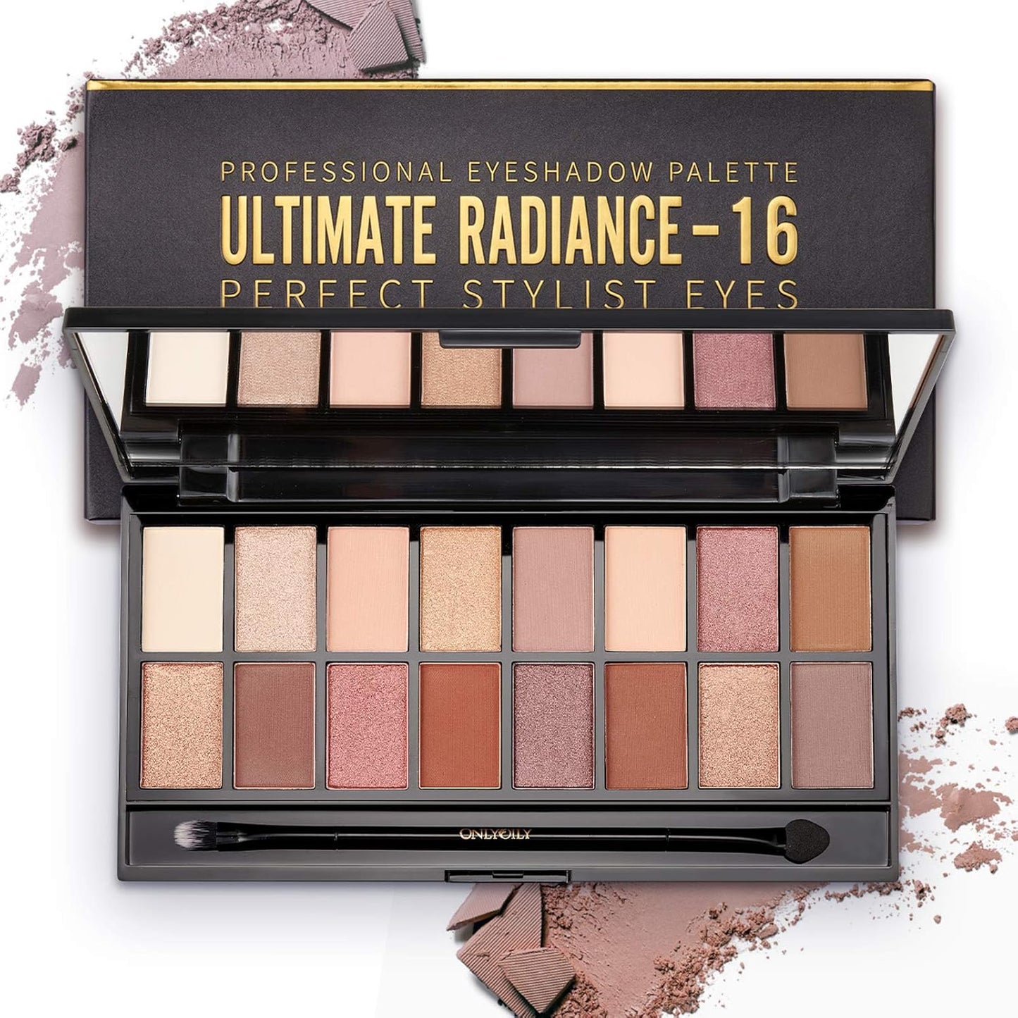 16 Colors make up Eyeshadow Palette Eye Shadow Powder Disc Portable Shimmer glitter eyeshadow