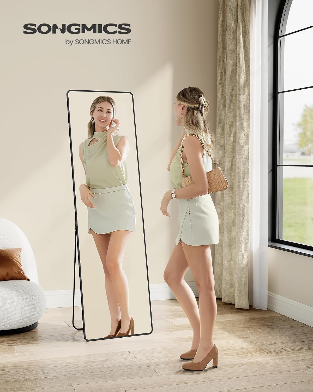 FULL-LENGTH MIRROR – INK BLACK
