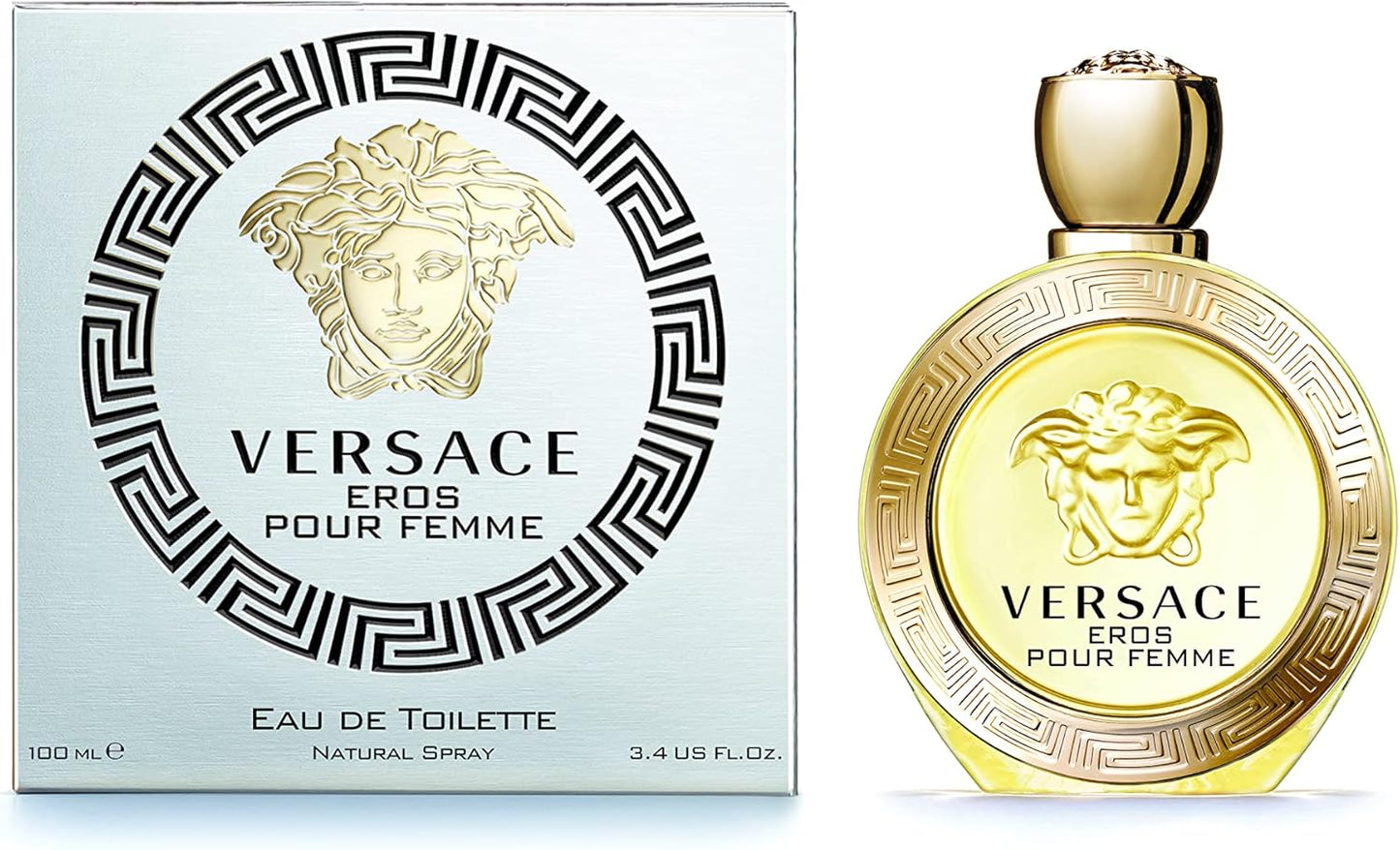 VERSACE Eros Eau de Toilette Spray for Women – 3.4 oz / 100mL