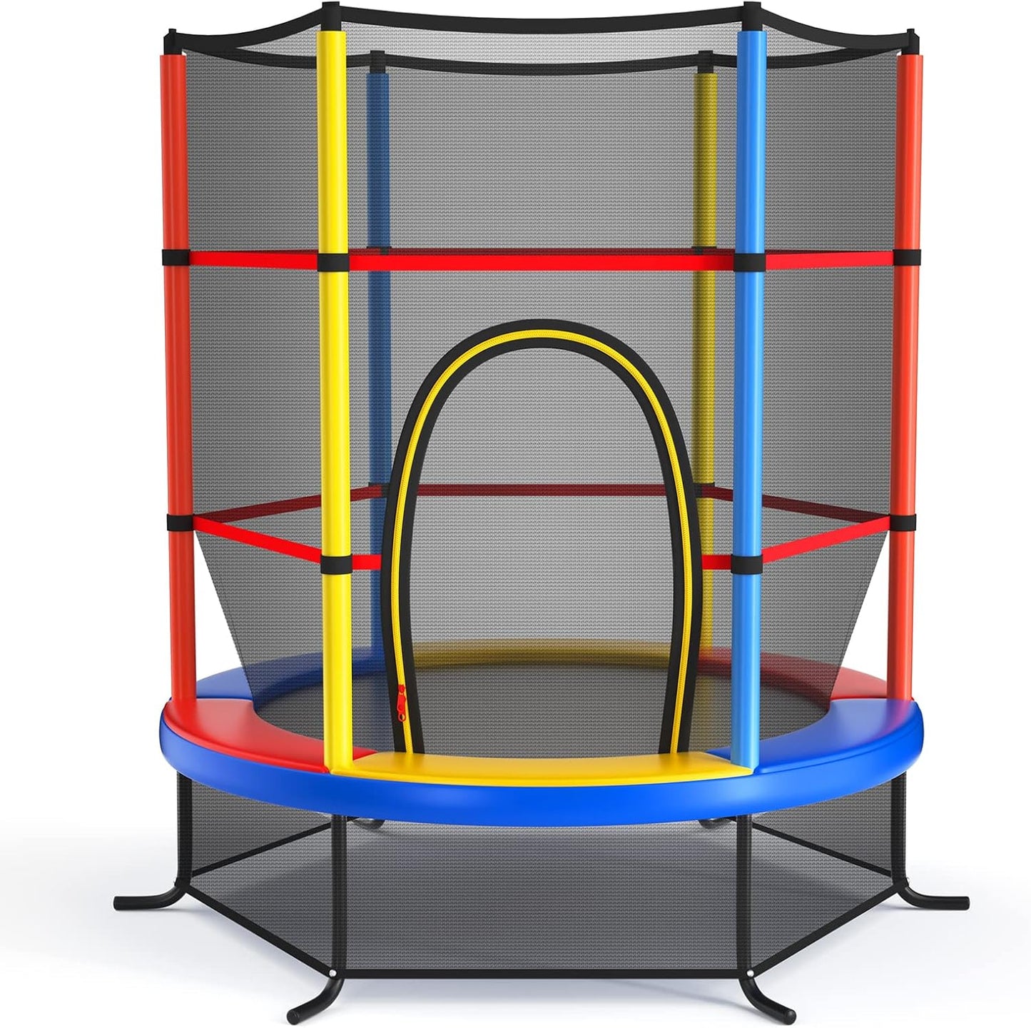Giantex 55" Kids Trampoline with Safety Enclosure Net