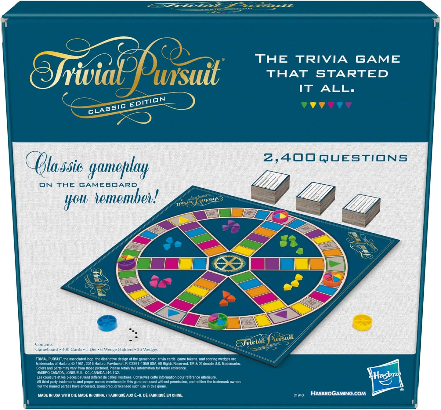 Trivial Pursuit – Classic Edition Board Game