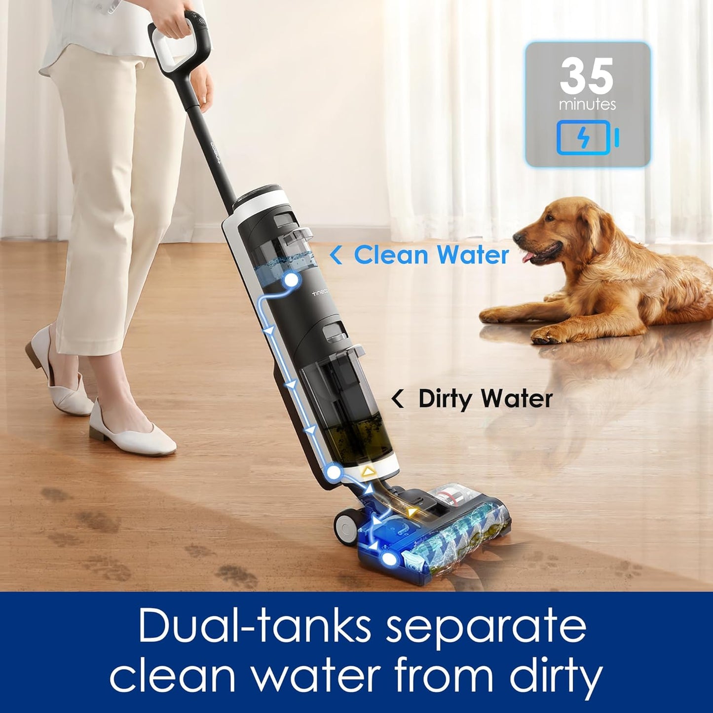 Tineco Floor One S3 Extreme – Smart Cordless Wet/Dry Vacuum Cleaner