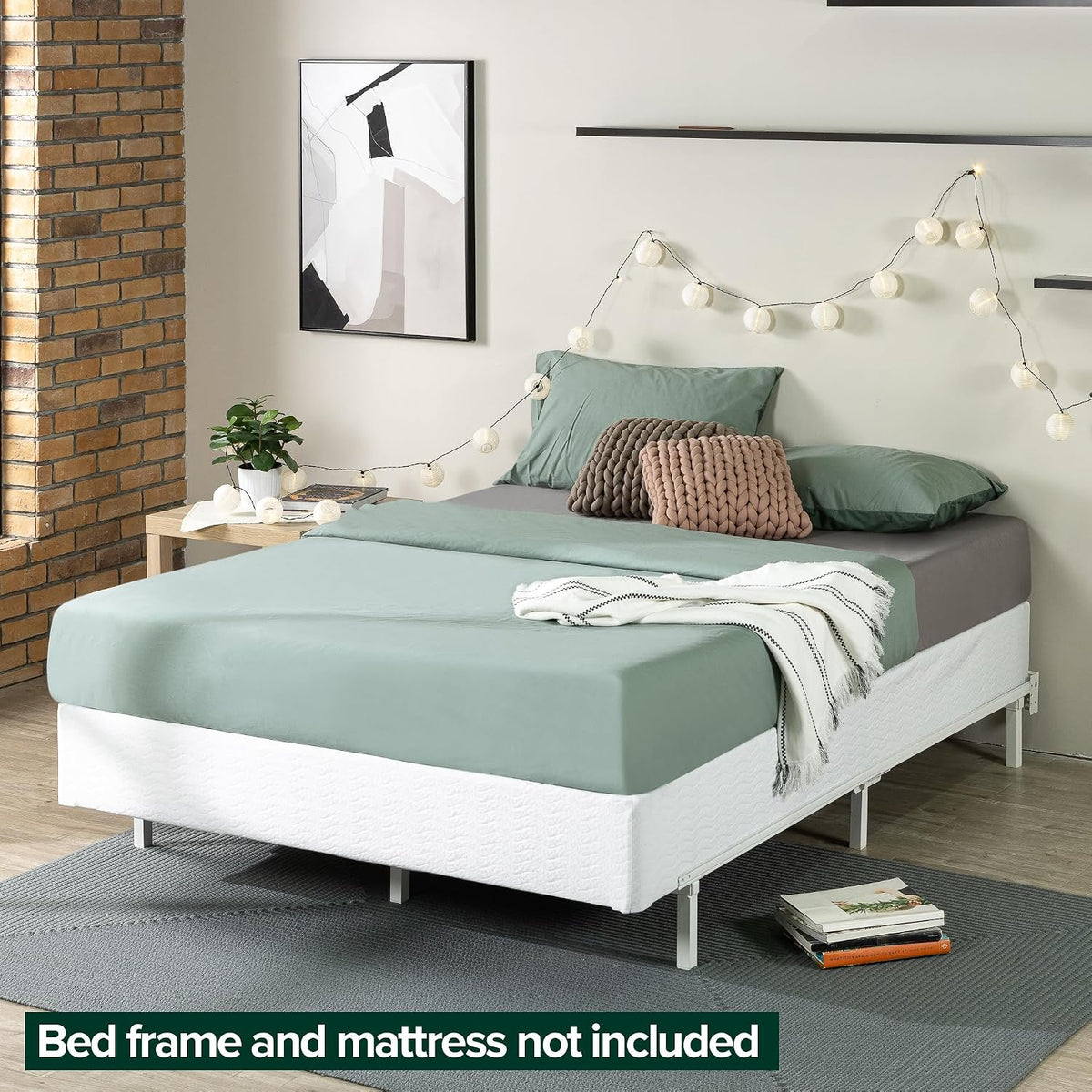 Full Size Box Spring – 9 Inch Low Profile Metal Smart Box Spring,
