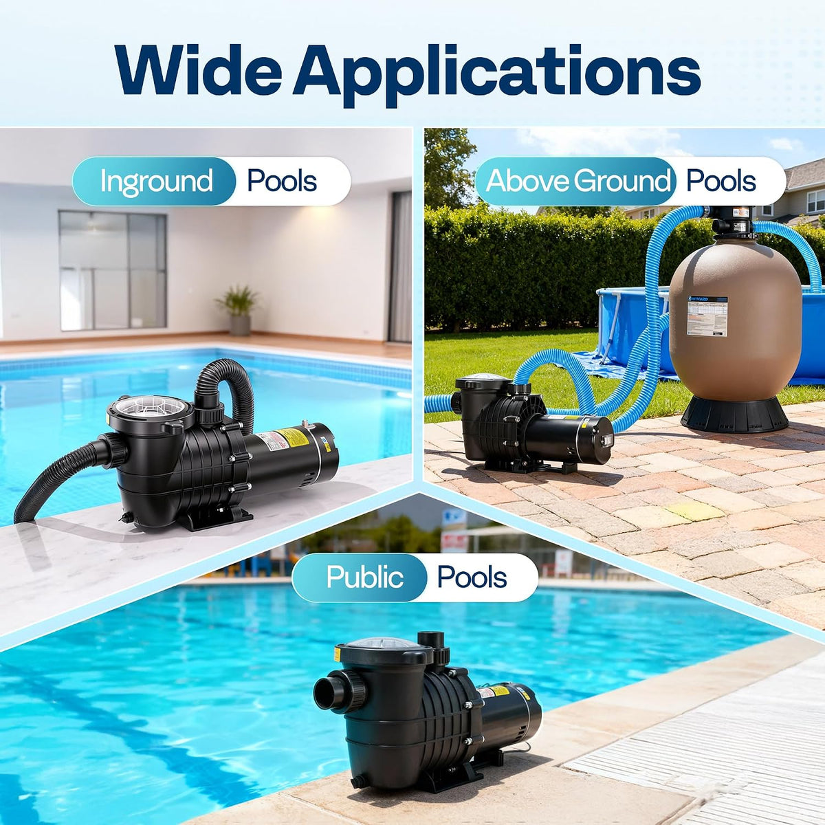 VIVOHOME 2.0HP POOL PUMP