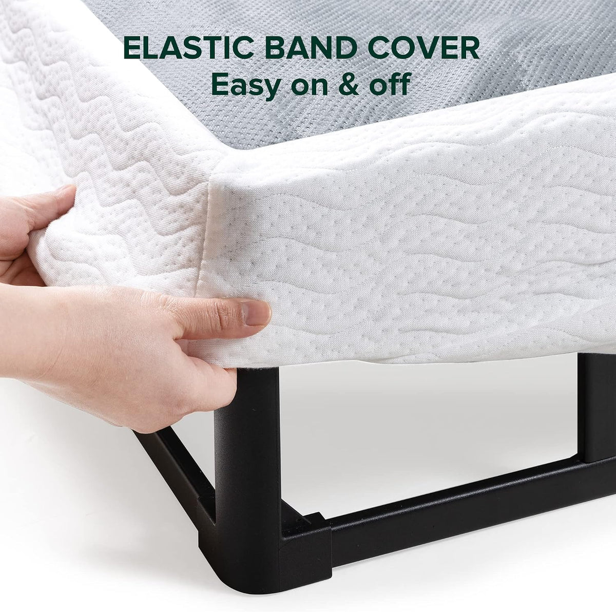 Full Size Box Spring – 9 Inch Low Profile Metal Smart Box Spring,