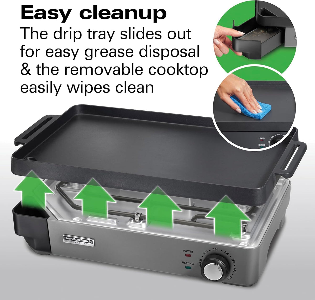 Hamilton Beach Professional Cast Iron Electric Grill