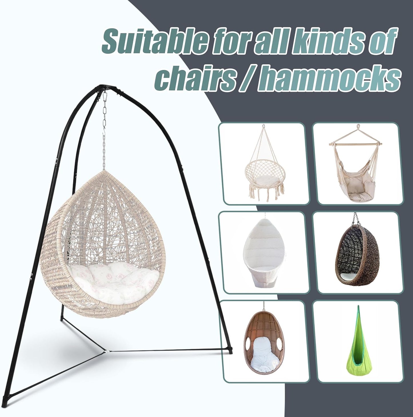 Sorbus Heavy‑Duty Tripod Hanging Chair Stand