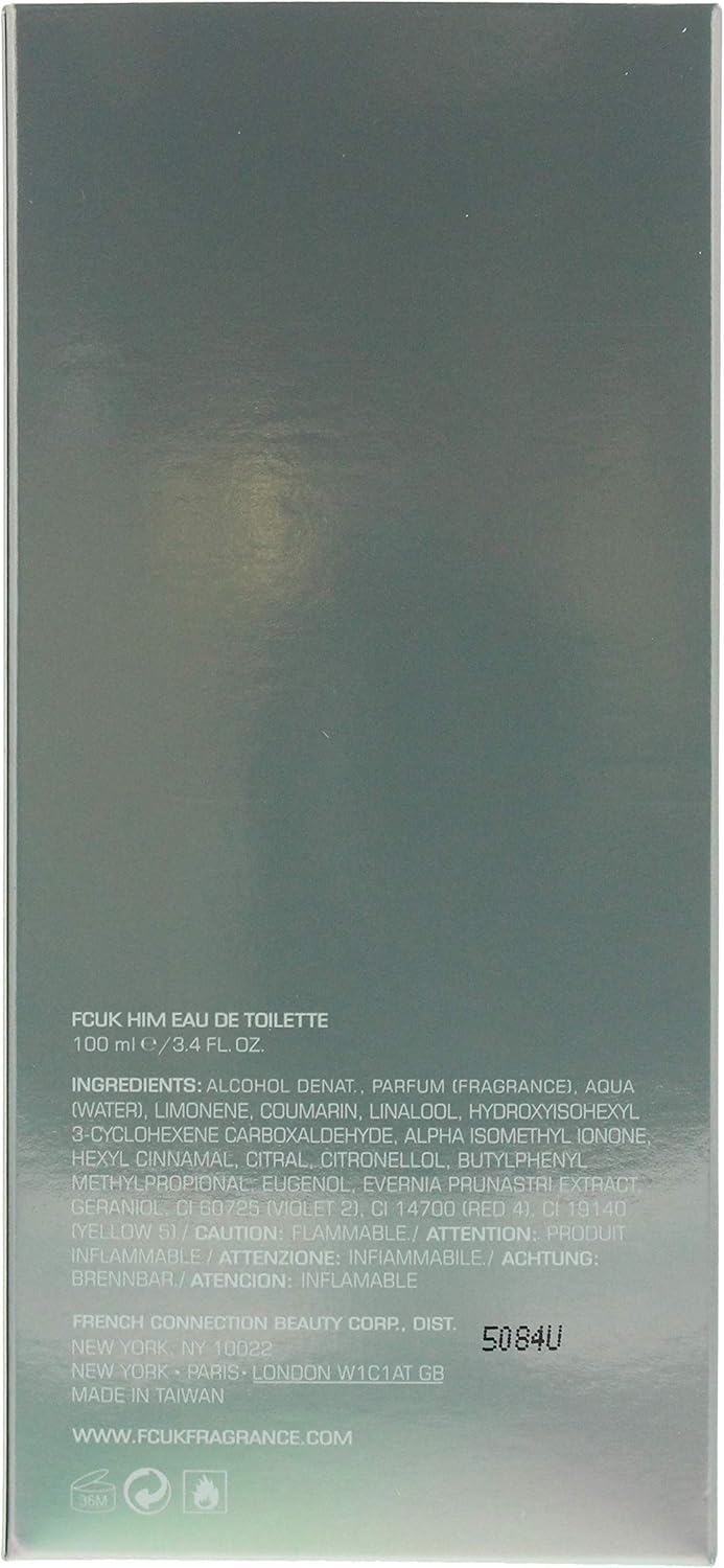 FCUK Him by French Connection – Eau de Toilette Spray 3.4 oz