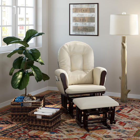 STORKCRAFT HOOP GLIDER & OTTOMAN SET