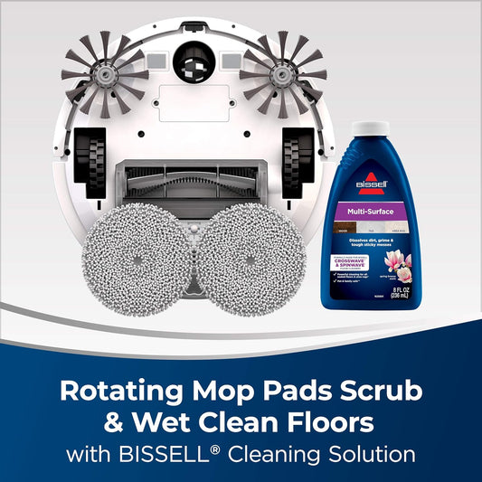 Bissell - Robot Vacuum - Spinwave® - 2-in-1 Wet Mop and Dry Robot Vacuum - WiFi Connected