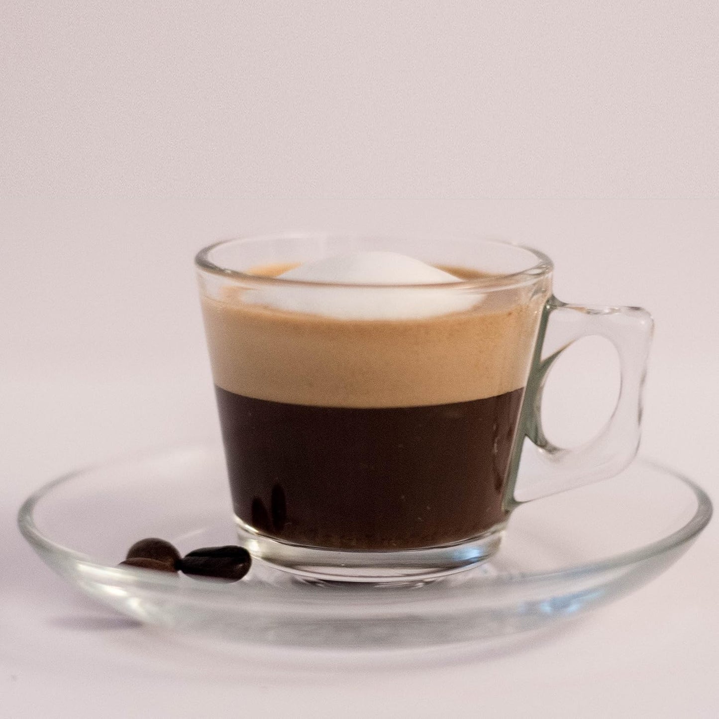 Espresso 12 Pcs Glass Set Include 6 Cups & 6 Saucers