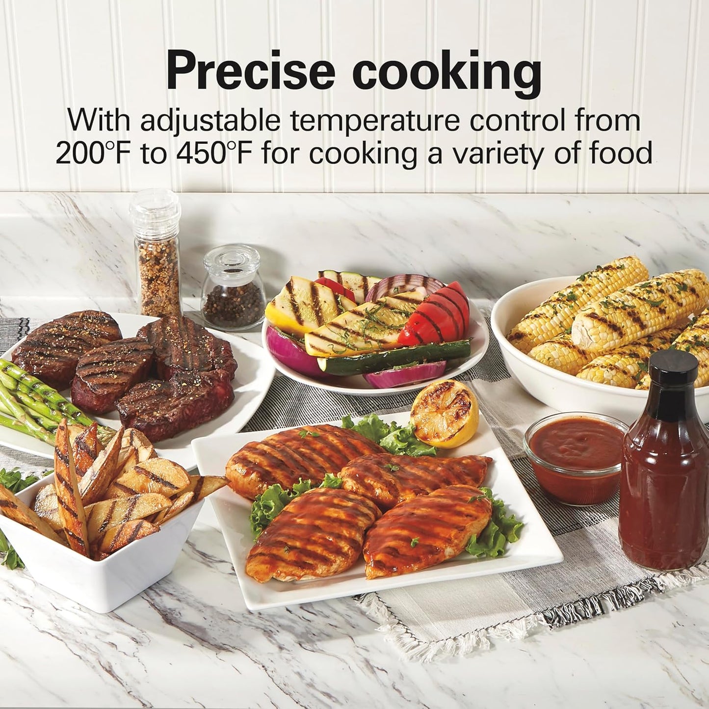 Hamilton Beach Electric Indoor Searing Grill – Stainless Steel