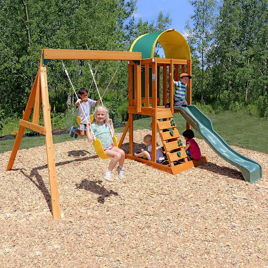 KidKraft 400 Ainsley Outdoor Swing Set / Playset – Multicolor