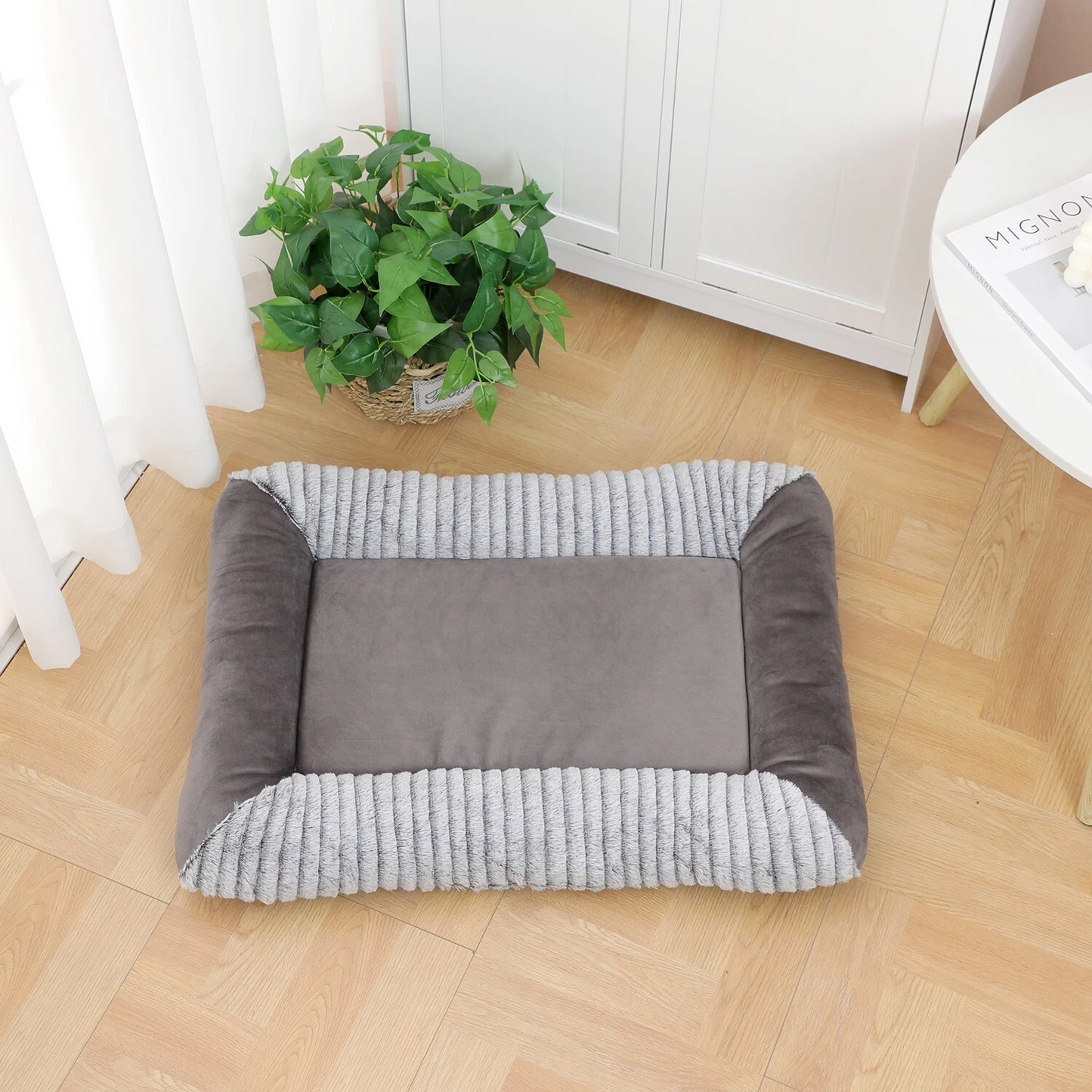 Memory Foam Orthopedic Dog Bed Anti-Slip Bottom Soft Fluffy Cat Puppy Mat Sofa