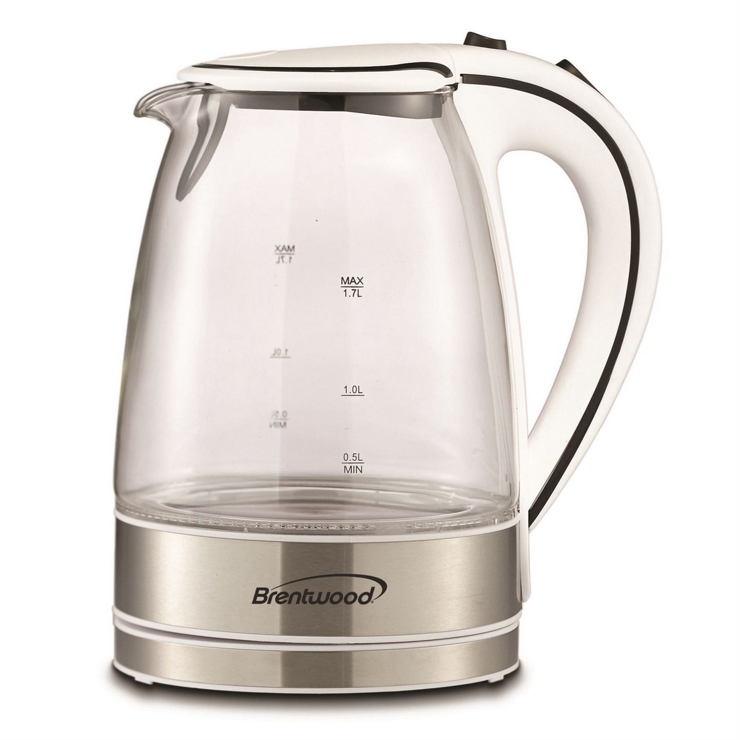 Brentwood 1.7L Cordless Glass Electric Kettle