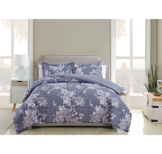 7 pcs Sophia Modern & Contemporary Polyester Box Stitch Floral C