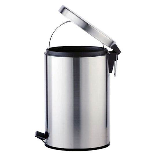 12-LITRE STAINLESS STEEL PEDAL GARBAGE BIN