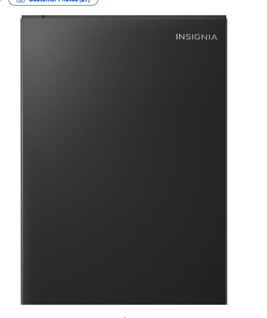🧊✨ Insignia Compact 2.5 Cu. Ft. Bar Fridge w/ Reversible Door
