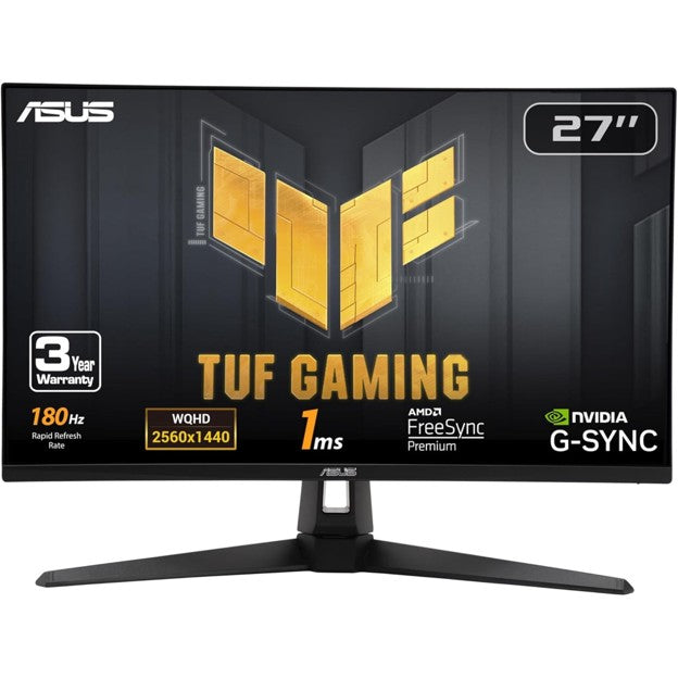 ASUS TUF VG27AQ3AZ – 27" QHD 180Hz Fast IPS Gaming Monitor